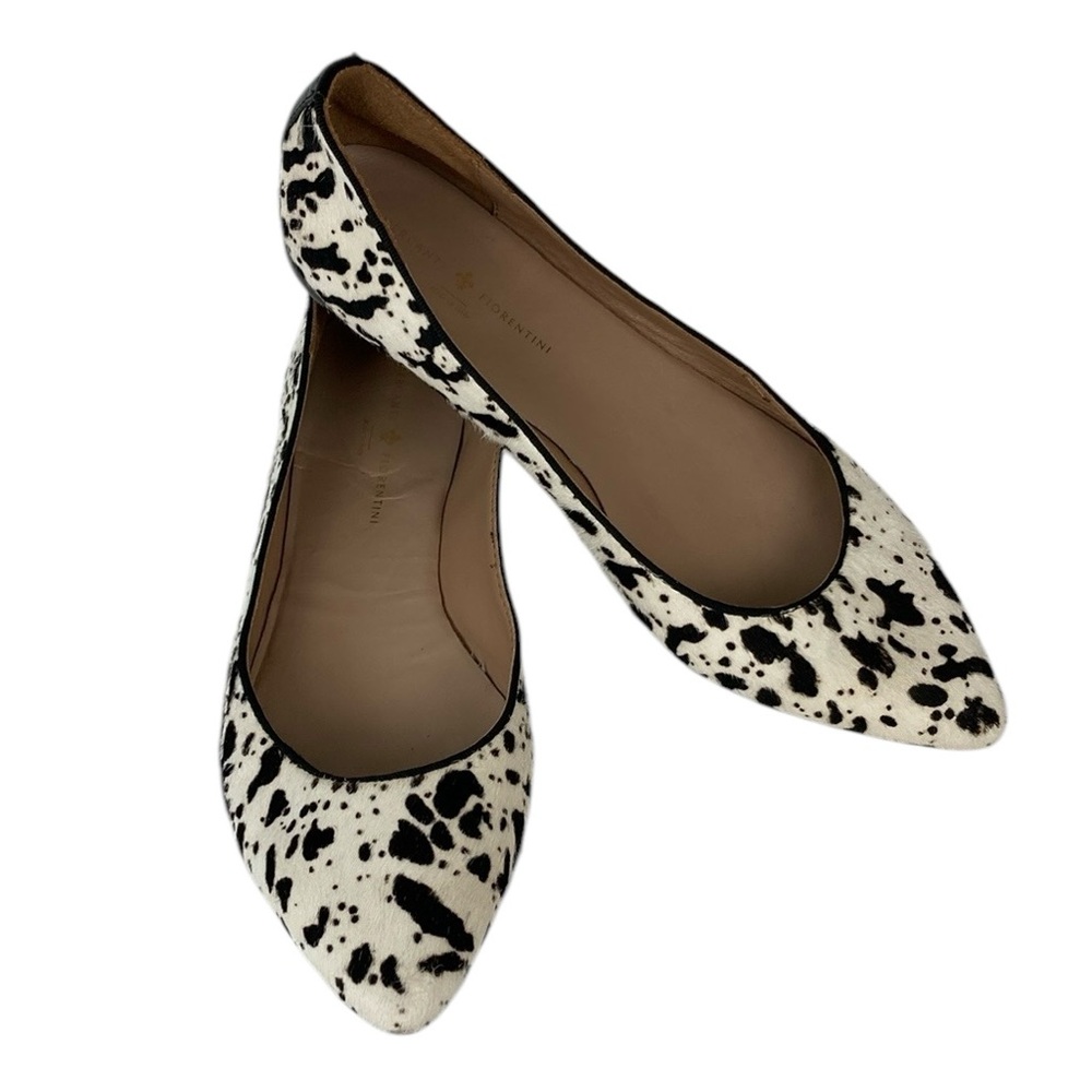 Mercanti Fiorentini Calf Hair Point Toe Flat, Size 9.5